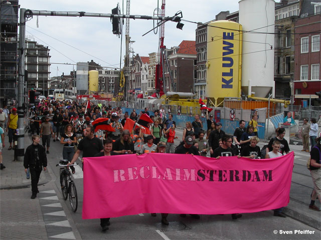 reclaimsterdam demonstration 2005