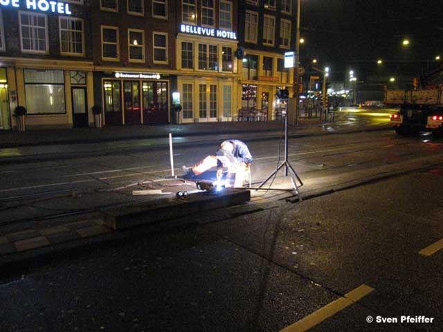 worker on the street Amsterdam